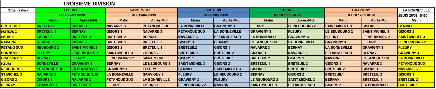 Calendrier CDC 2024