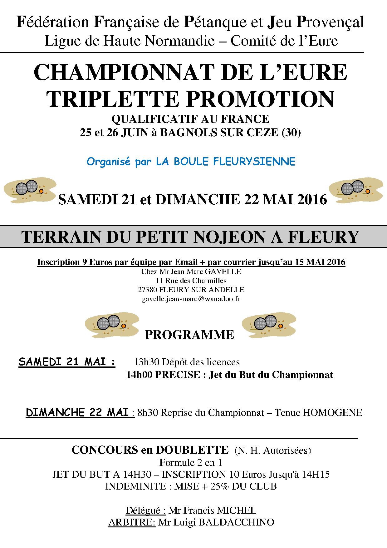 affiche championnat de l'Eure promotion à Fleury affiche championnat de l'Eure promotion à Fleury