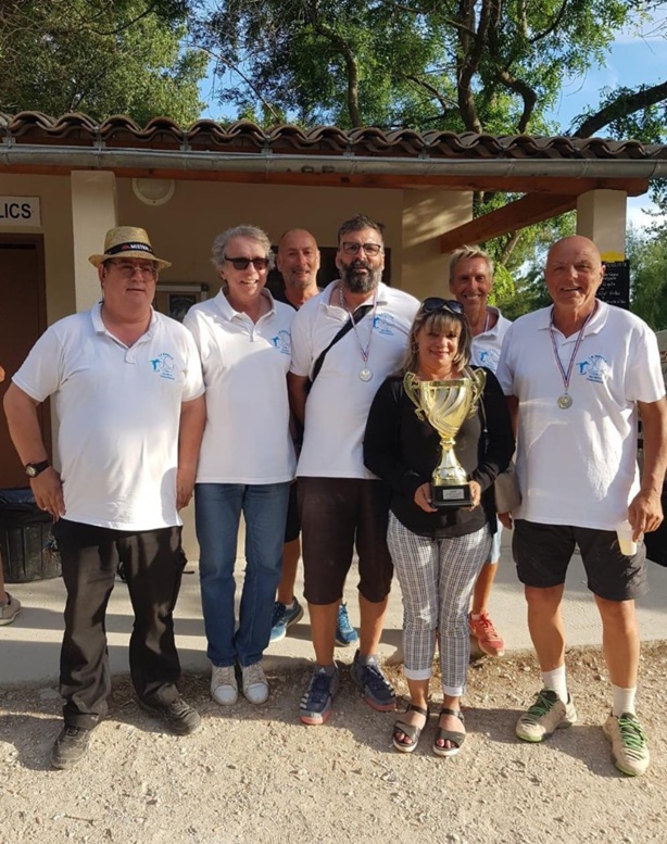 Les vainqueurs du Grand Prix du Petit Toulonnais Didier et Lucien ORSINI et Gilbert LOCATELLI