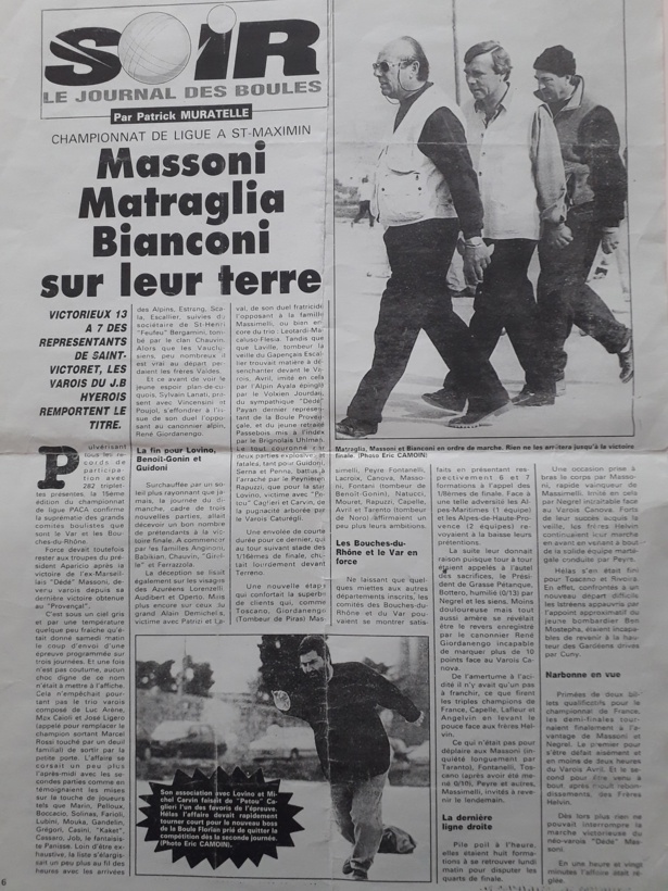 Robert Matraglia, l’indomptable ! Robert Matraglia, l’indomptable !