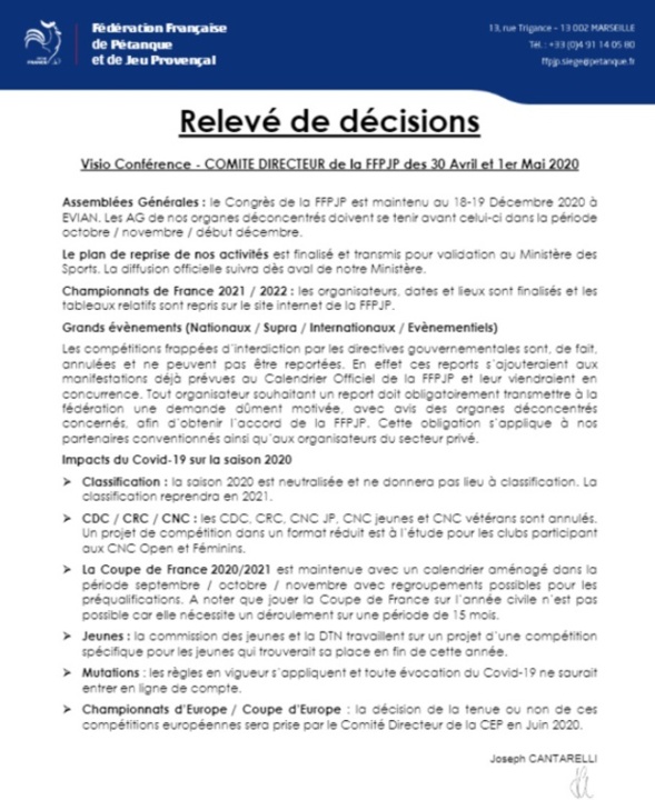 Nouvel Article FFPJP