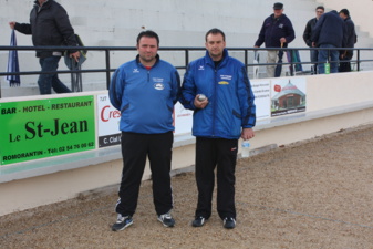 Richard DIOT finaliste et Vincent DEMUTH champion de ligue "T à T" des STARS PETANQUE CHATEAUROUX