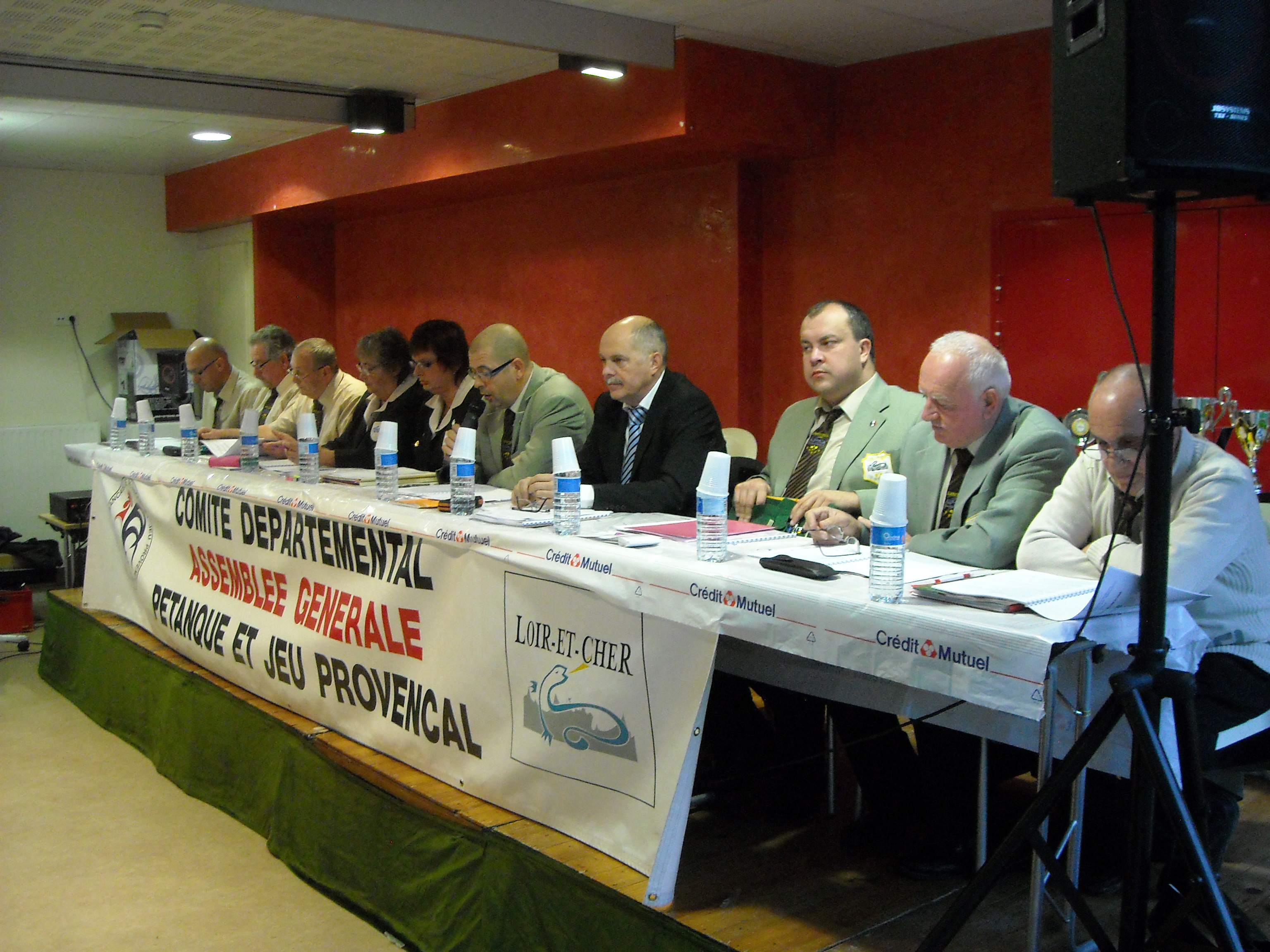 Allocution d'ouverture de l'A.G. par le Président du CD 41 : Patrick DESSAY