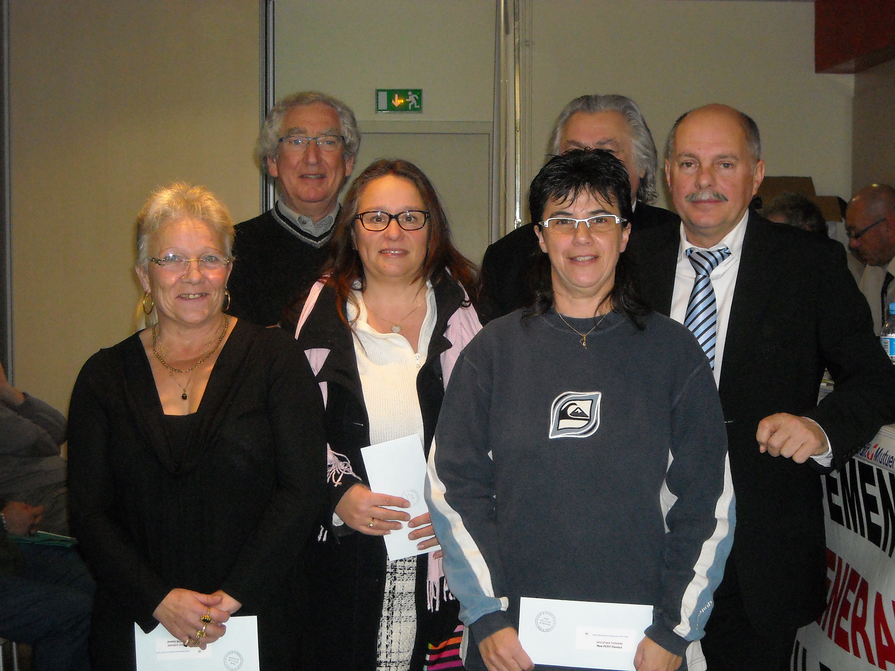 Les féminines du CD 41 récompensées avec Chantal BERTIN de la PBR Les féminines du CD 41 récompensées avec Chantal BERTIN de la PBR