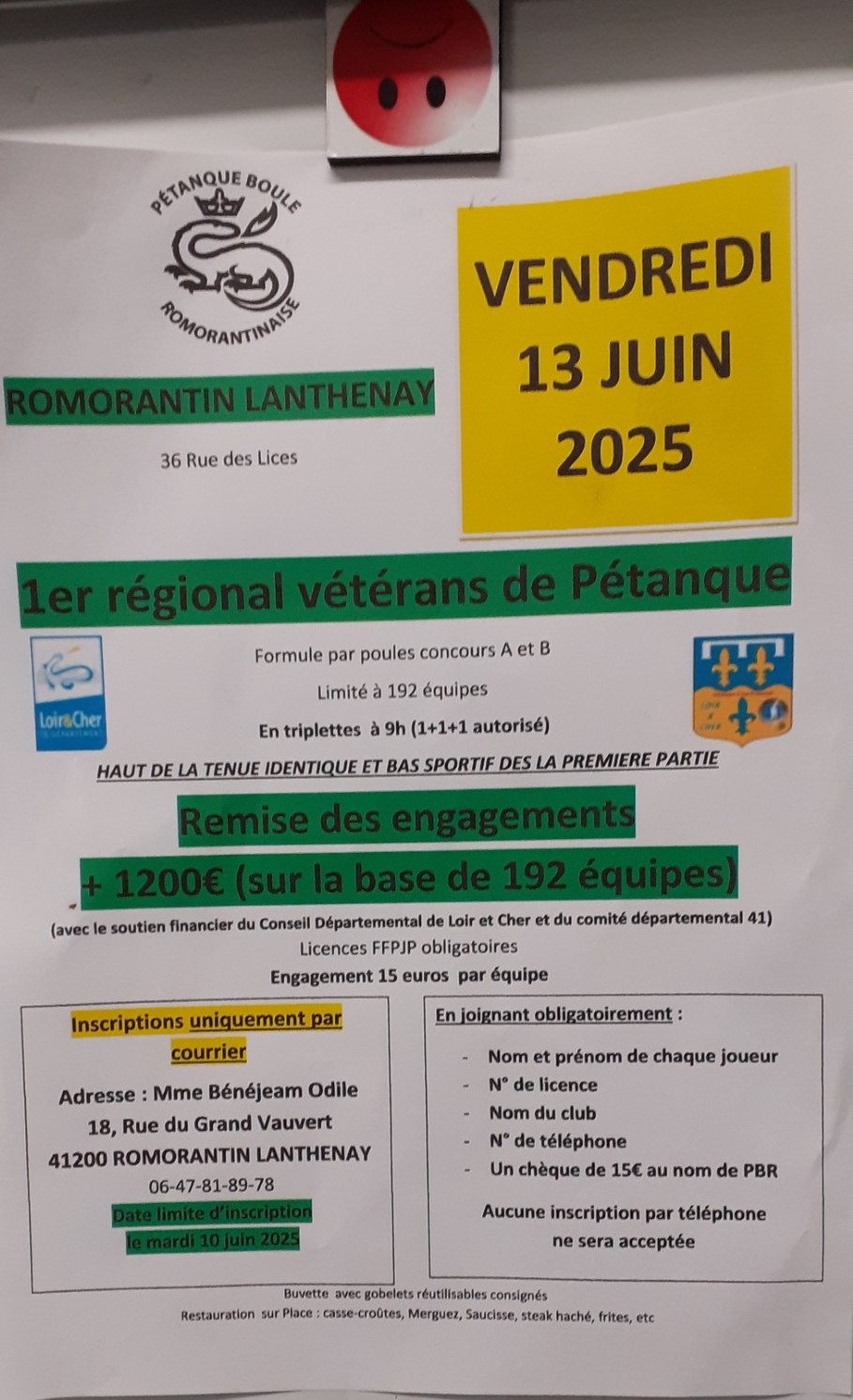 REGIONAUX PETANQUE P.B.R. 2025