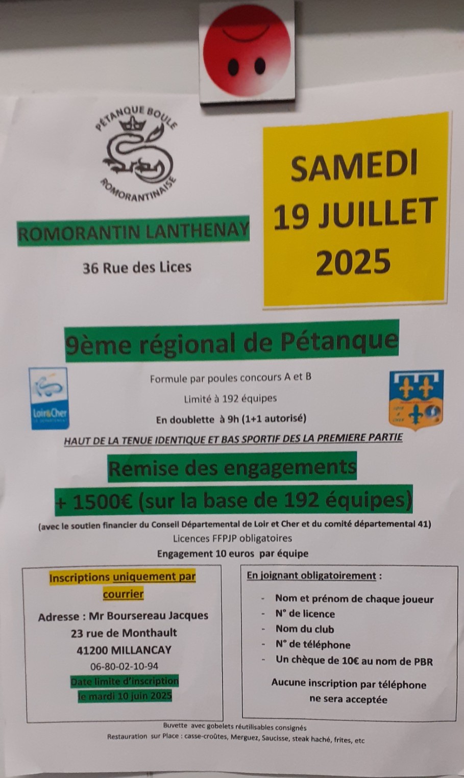 REGIONAUX PETANQUE P.B.R. 2025