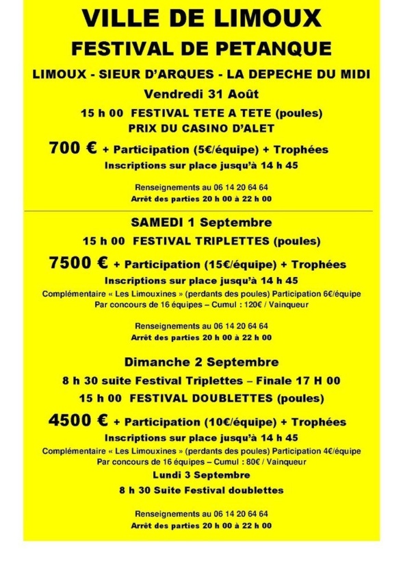 National de Limoux 2012 National de Limoux 2012