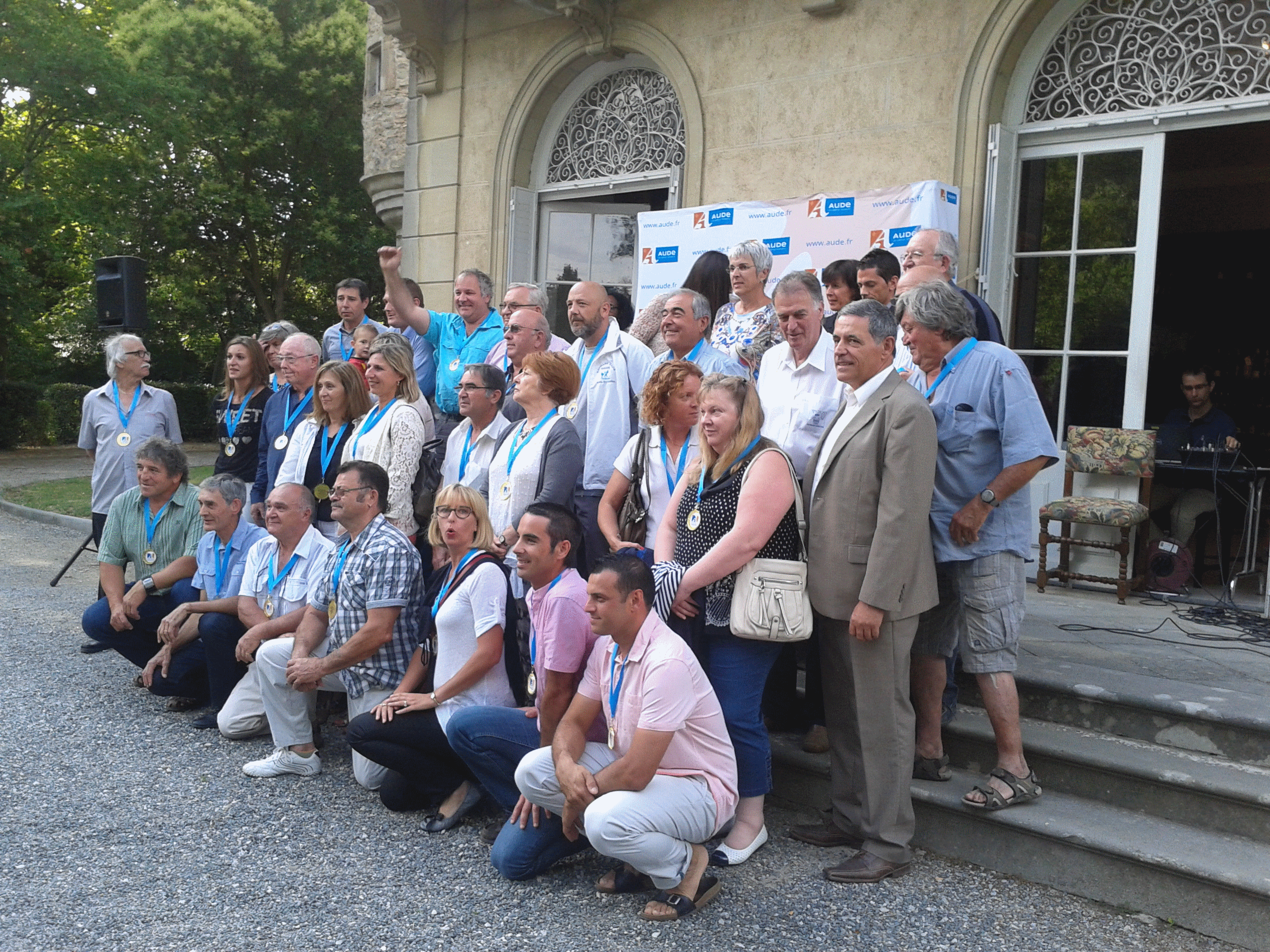 le groupe des médaillés