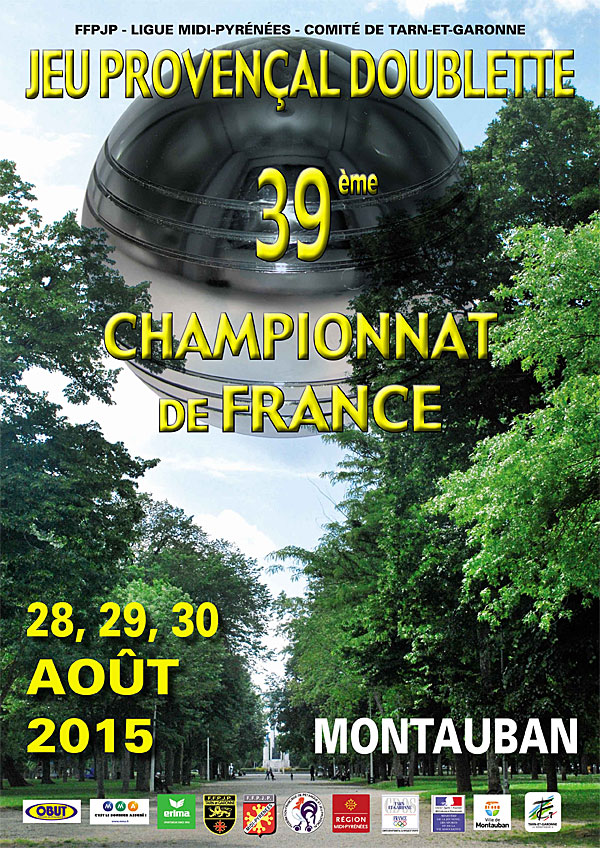 Championnat de France doublettes provençal 2015 Championnat de France doublettes provençal 2015