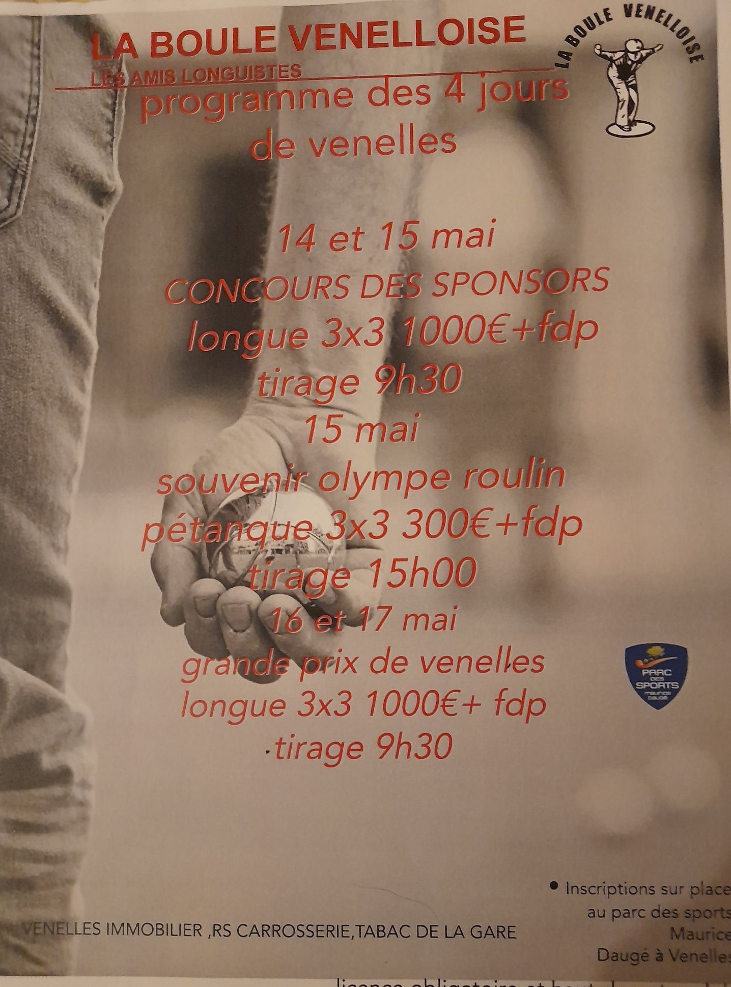 Journées boulistes de l'Ascension 2026 Journées boulistes de l'Ascension 2026