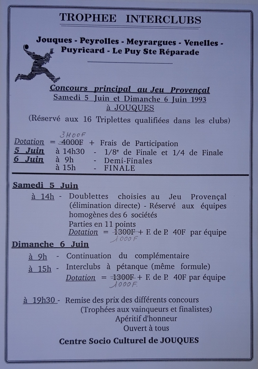 1993 Jouques - Affiche 7° Trophée Interclubs 033 1993 Jouques - Affiche 7° Trophée Interclubs 033