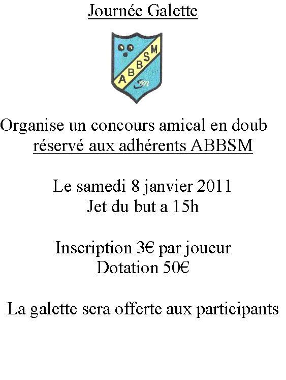 L'ABBSM fête la galette des rois pour ses licenciés!