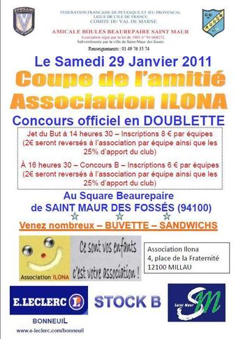 Coupe de l'Amitié Association ILONA Coupe de l'Amitié Association ILONA