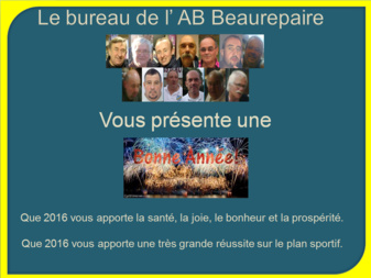 Meilleurs vœux 2016!!