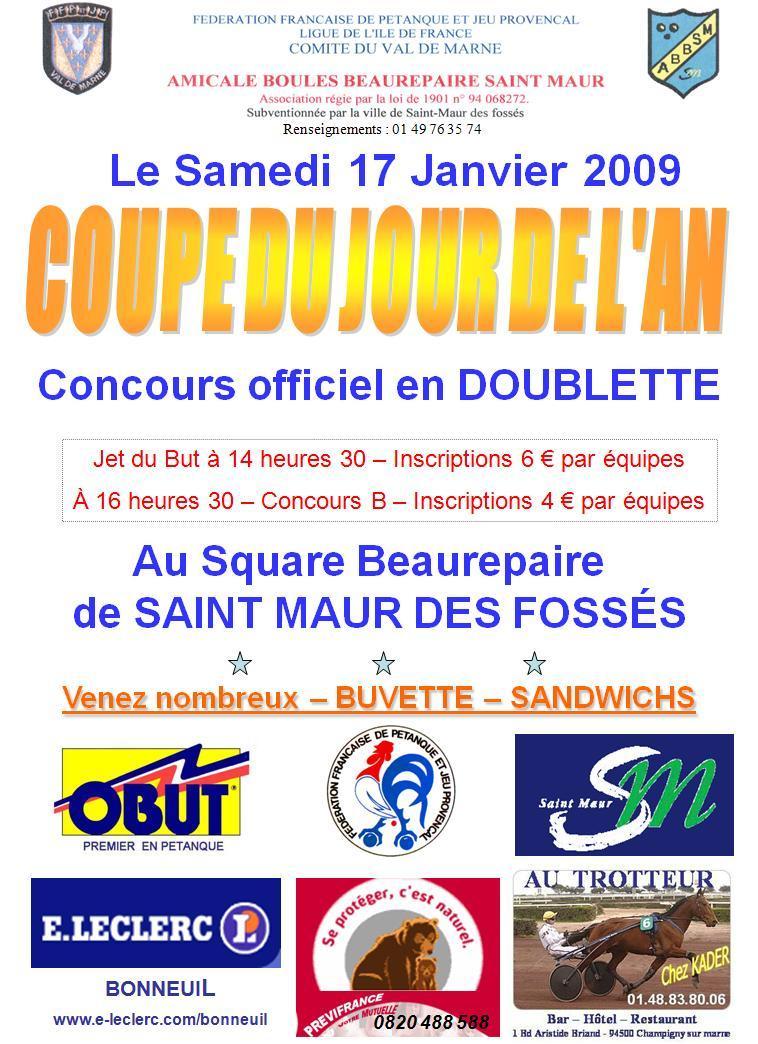 Coupe du jour de l'an samedi 17 janvier 2009 Coupe du jour de l'an samedi 17 janvier 2009