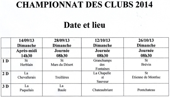 POUR L'ANNEE 2014