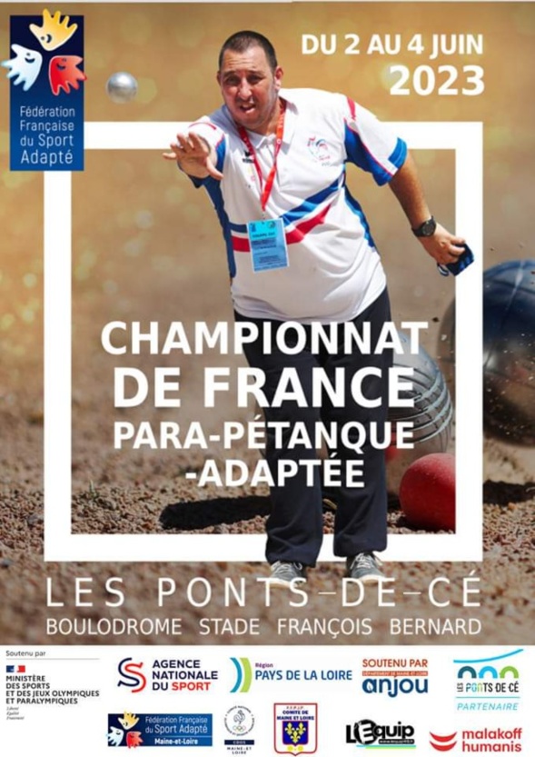 Affiche championnat de France para pétanque adapté Affiche championnat de France para pétanque adapté
