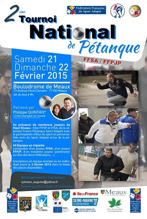 2 em Tournoi National de Pétanque FFSA/FFPJP