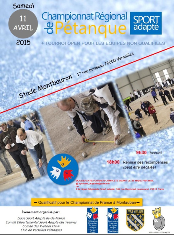Championnat régional Versailles du 11 avril 2015 Championnat régional Versailles du 11 avril 2015