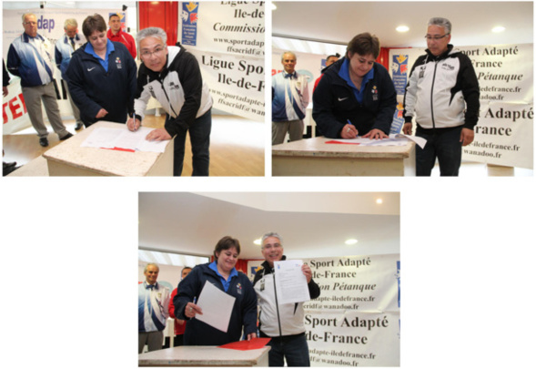 Signature convention adapTEam - Ligue F.F.S.A Île de France