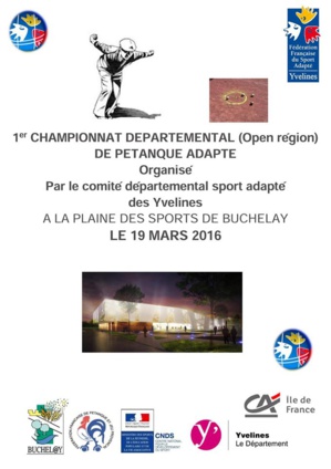 1 er Championnat Départemental de pétanque Adapté ( Open région )