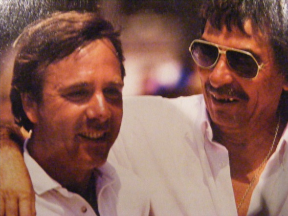 Dédé Massoni "le blond" et Milou Lovino lors de leur victoire en 1995, deux monstres sacrés du Provençal ! (Photo A Massoni)