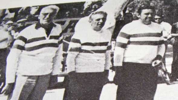 A Calanotti J Carbuccia A Bérard Champions de France en titre 1969 ici lors de la Finale du Grand Prix de Draguignan 1970 (Photo famille Salles) A Calanotti J Carbuccia A Bérard Champions de France en titre 1969 ici lors de la Finale du Grand Prix de Draguignan 1970 (Photo famille Salles)