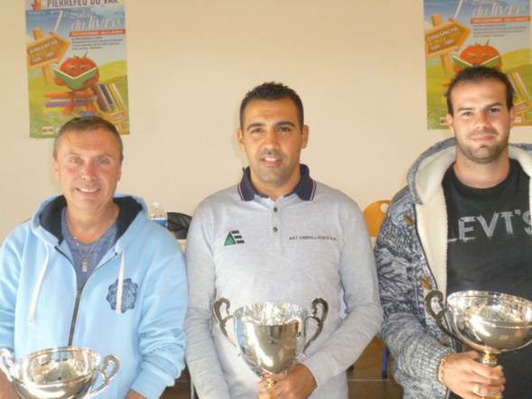 Anthony Kerfah, Julien Serrano et Thierry Terreno, bis répétita pour le podium 2015 du Super Challenge