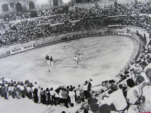 Une vue du public qui envahissait les arènes de Nîmes pour les finales du Midi Libre. Une vue du public qui envahissait les arènes de Nîmes pour les finales du Midi Libre.