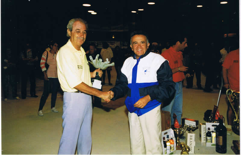 Jo Cavalière sacré meilleur pointeur de la finale à Saint Maximin en 1998 (Photo Boule Provençale Saint Maximin)