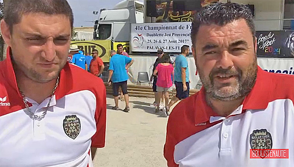 Le surprenant et sympathique duo du Cher Vice Champions de France Sébastien Simon et Thomas Riegel