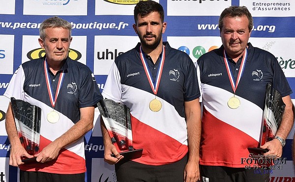 Patrick PEDRAGOSA Cédric CAZORLA et Thierry PEDRAGOSA : Enfin sacrés ! Bravo !