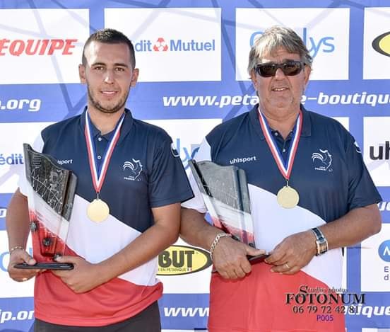 Kevin et Eric ONDE Champions de France Père et Fils, un exploit historique pour les Saint Louisiens ! Félicitations !