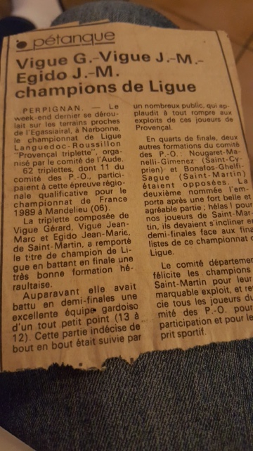 L'article du Midi Libre Perpignan