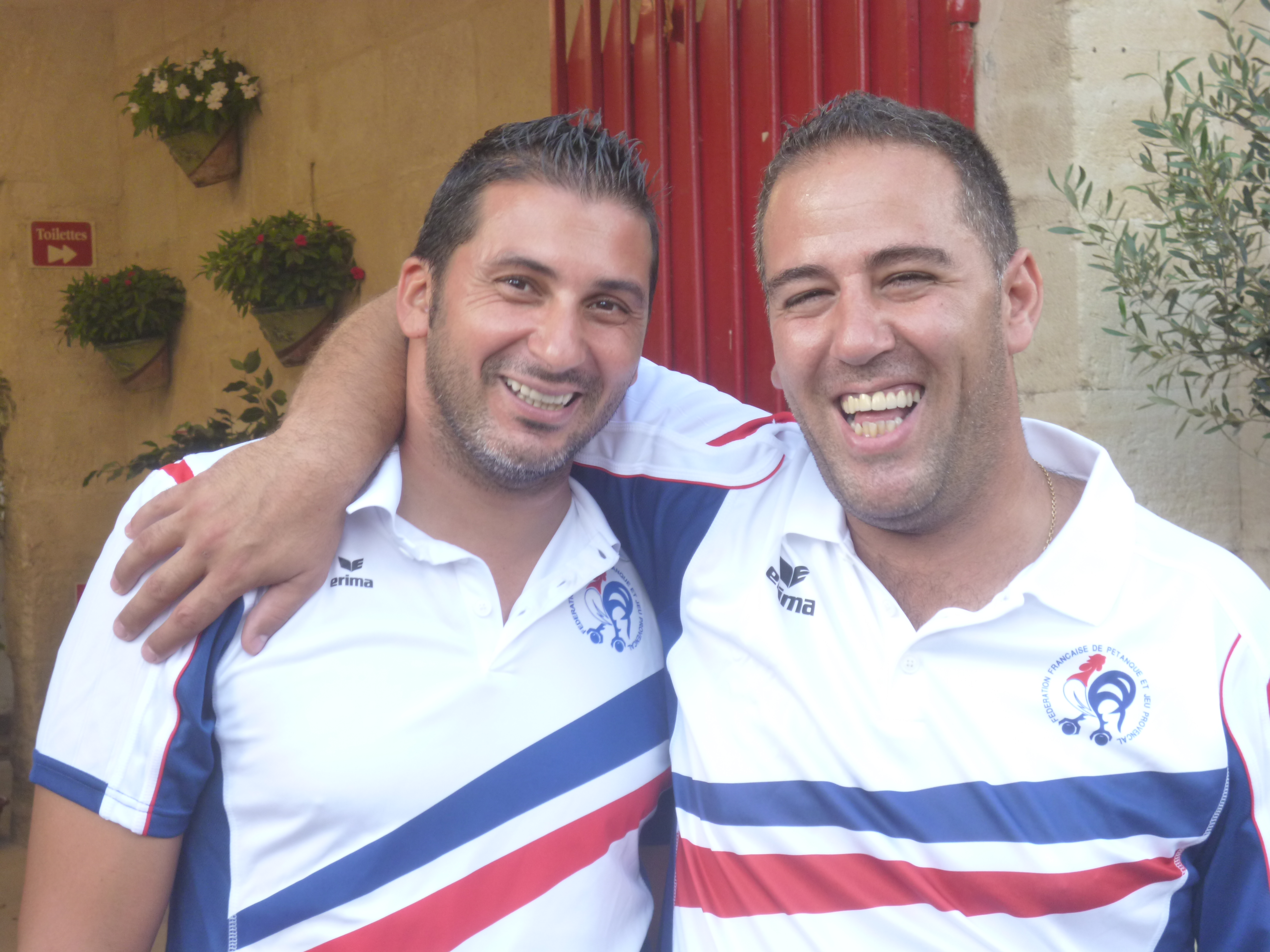 Ben Mostefa et Rouvin le joie et l'emotion du maillot tricolore Ben Mostefa et Rouvin le joie et l'emotion du maillot tricolore