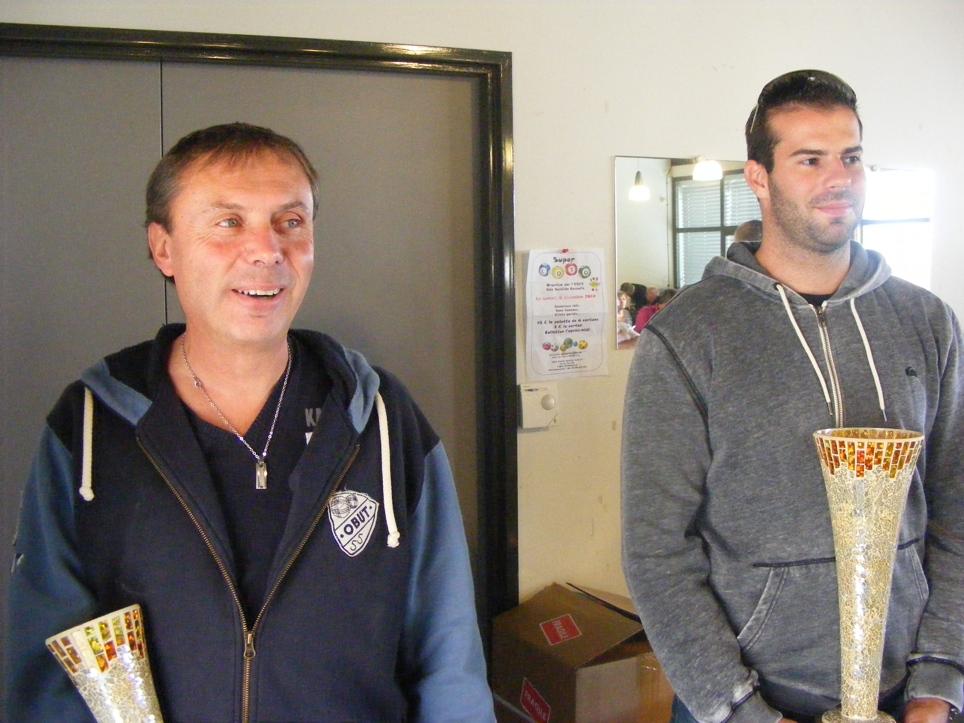 Julien Serrano à droite 2éme et Thierry Terreno 3éme pour un superbe podium 2014
