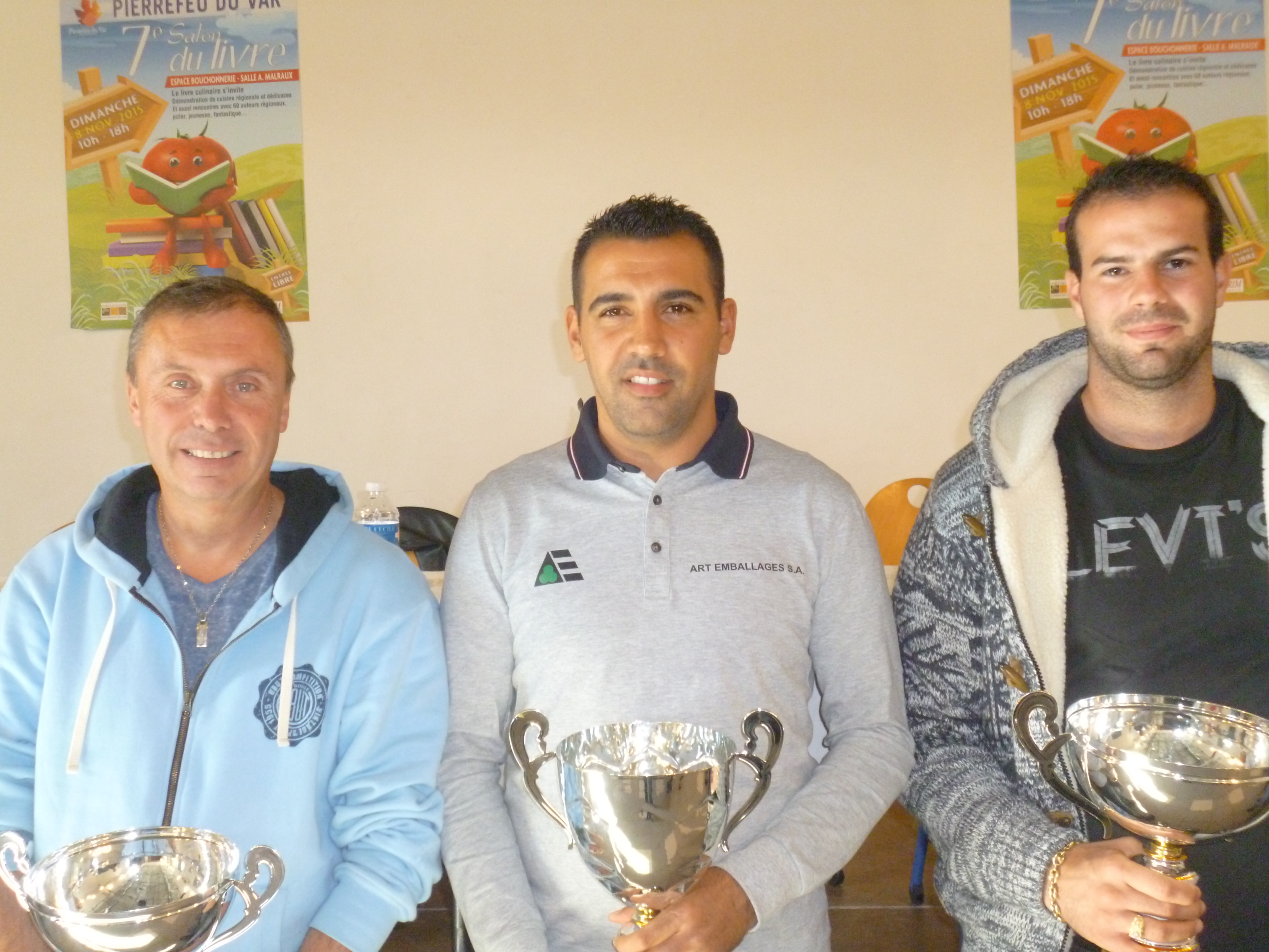 Anthony Kerfah, Julien Serrano et Thierry Terreno, bis répétita pour le podium 2015 du Super Challenge