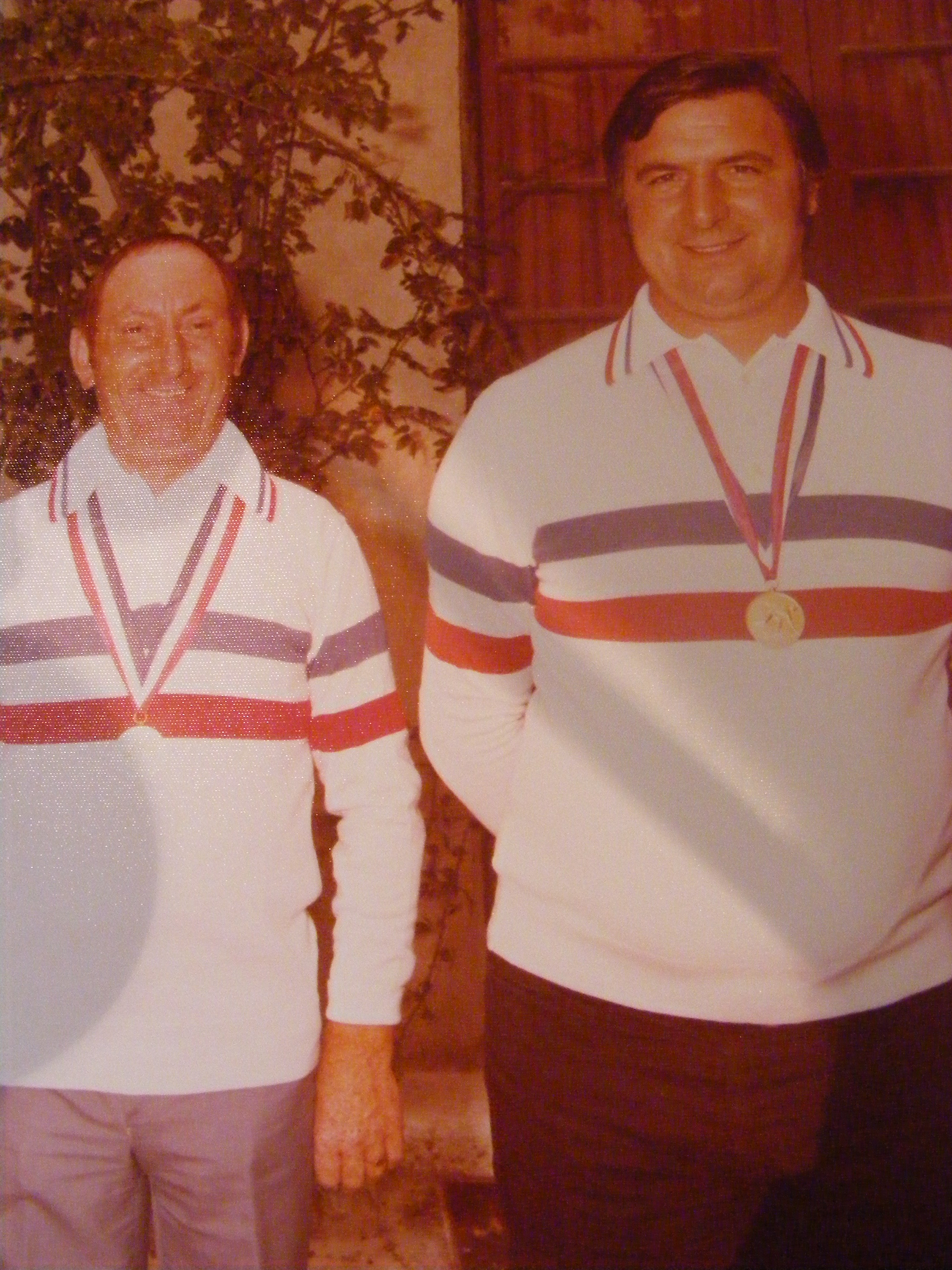 Premiers Champions de France deux en deux avec Raymond Gouin en 1977 à Narbonne, le premier des quatre maillots tricolores de Loule