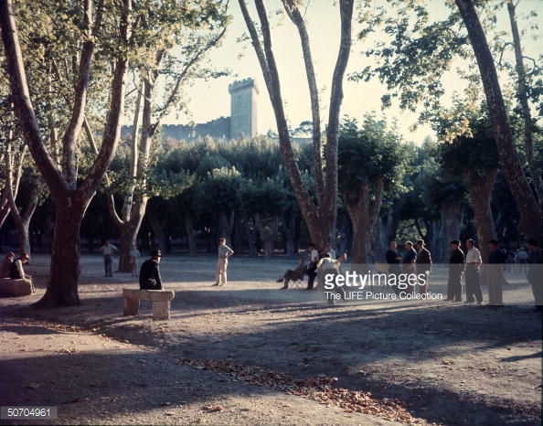 Le Pré de Beaucaire et son limon terre ancestrale de Jeu Provençal, ici en 1952