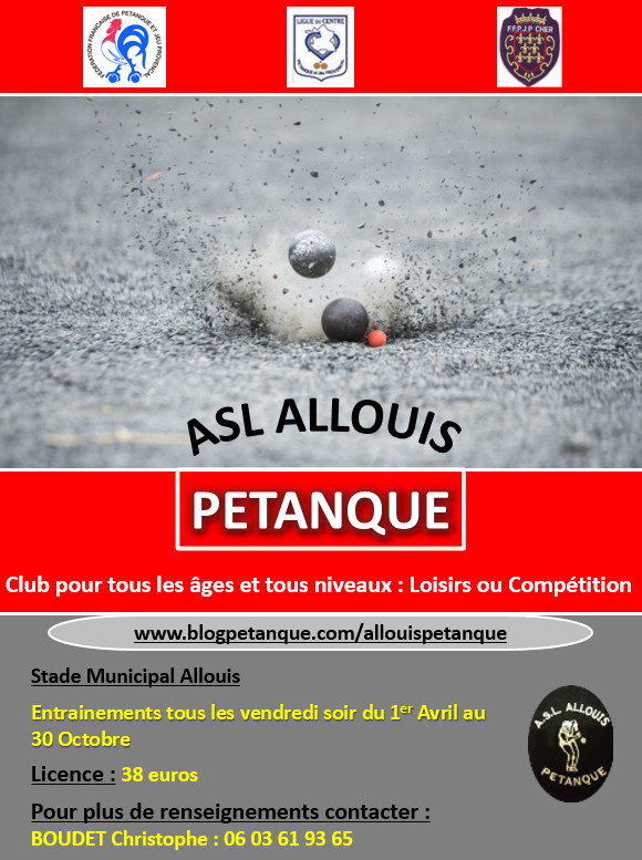 Flyer ASL ALLOUIS PETANQUE