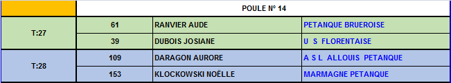 Championnat du Cher doublettes mixtes 2016