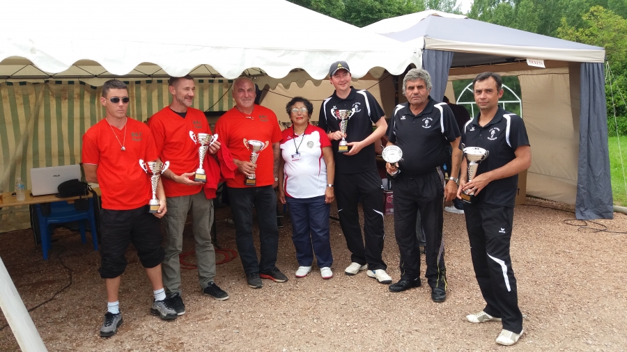 Aurélien - Pierrot et Christophe demi-finalistes du championnat du Cher Triplettes 2016