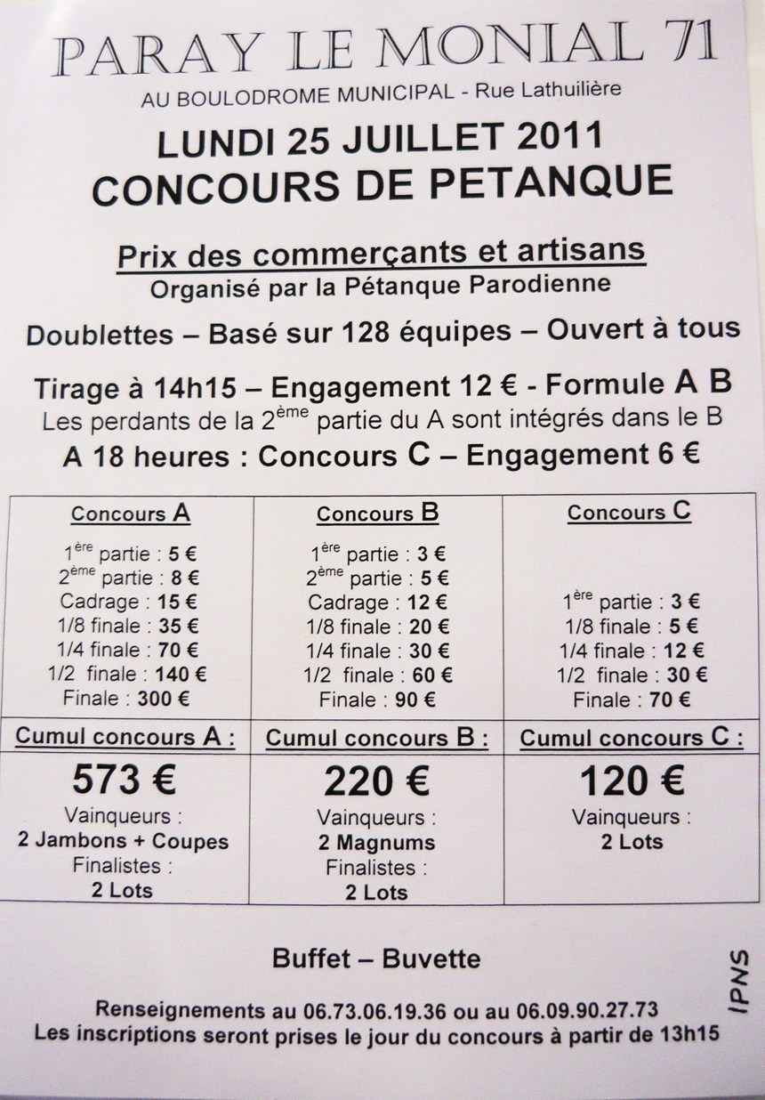 concours des commerçants/Artisans