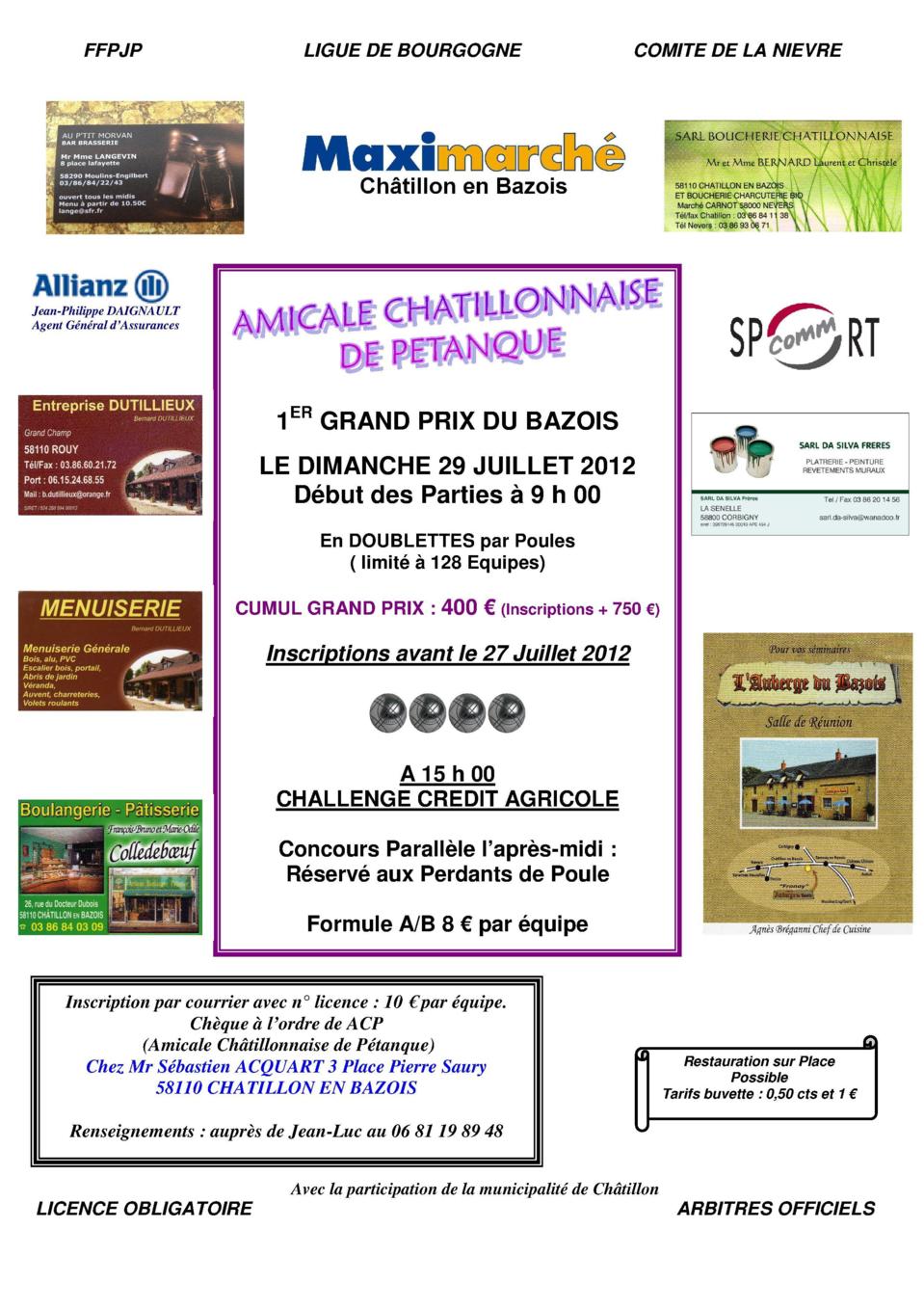 1er Grand prix du Bazois 1er Grand prix du Bazois