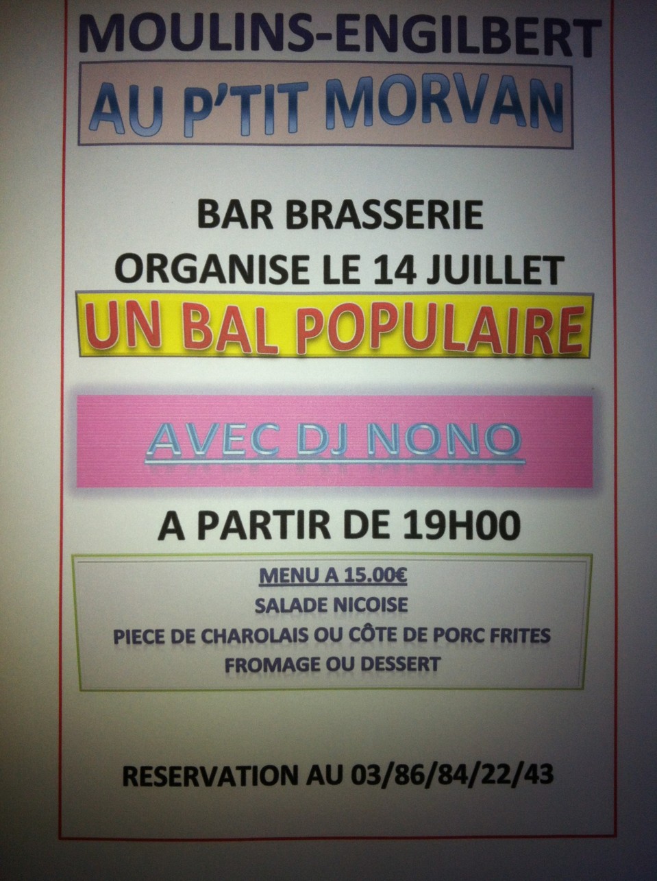 soirée du 14 juillet