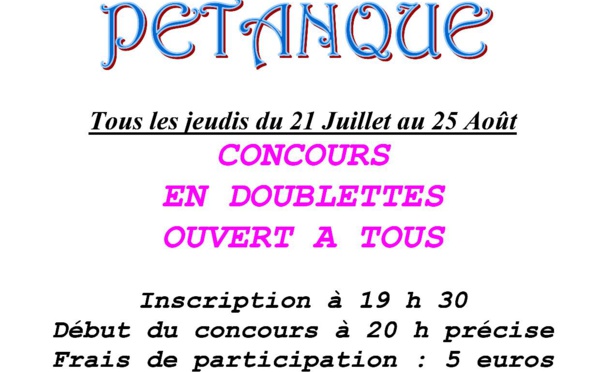 concours d'été