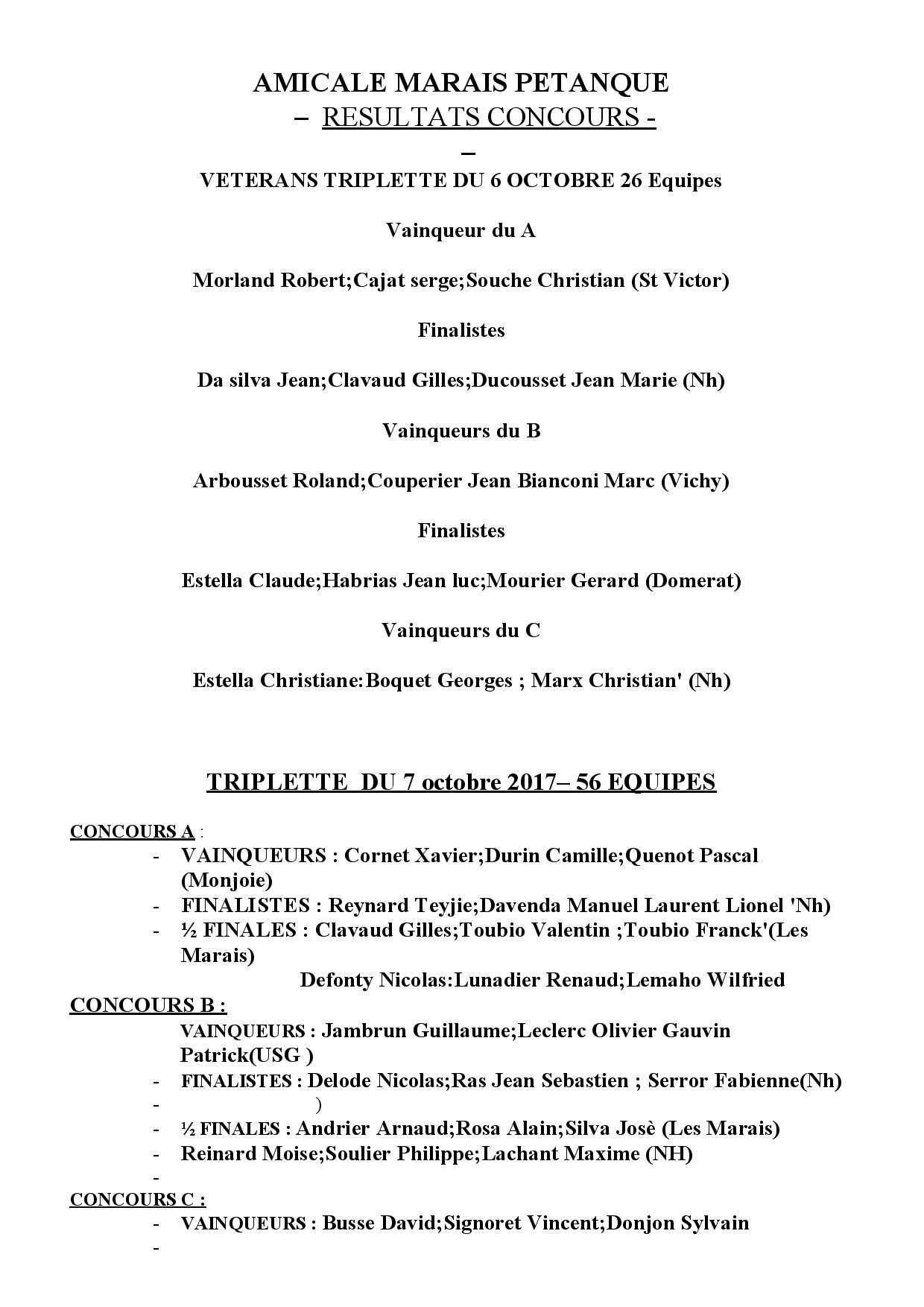 resultat concours resultat concours