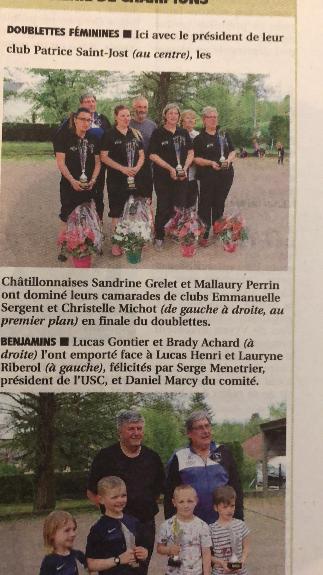 Petite correction : Samantha et non Sandrine Petite correction : Samantha et non Sandrine