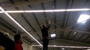 Intervention de la sécurité pour l'exploit de la journée!