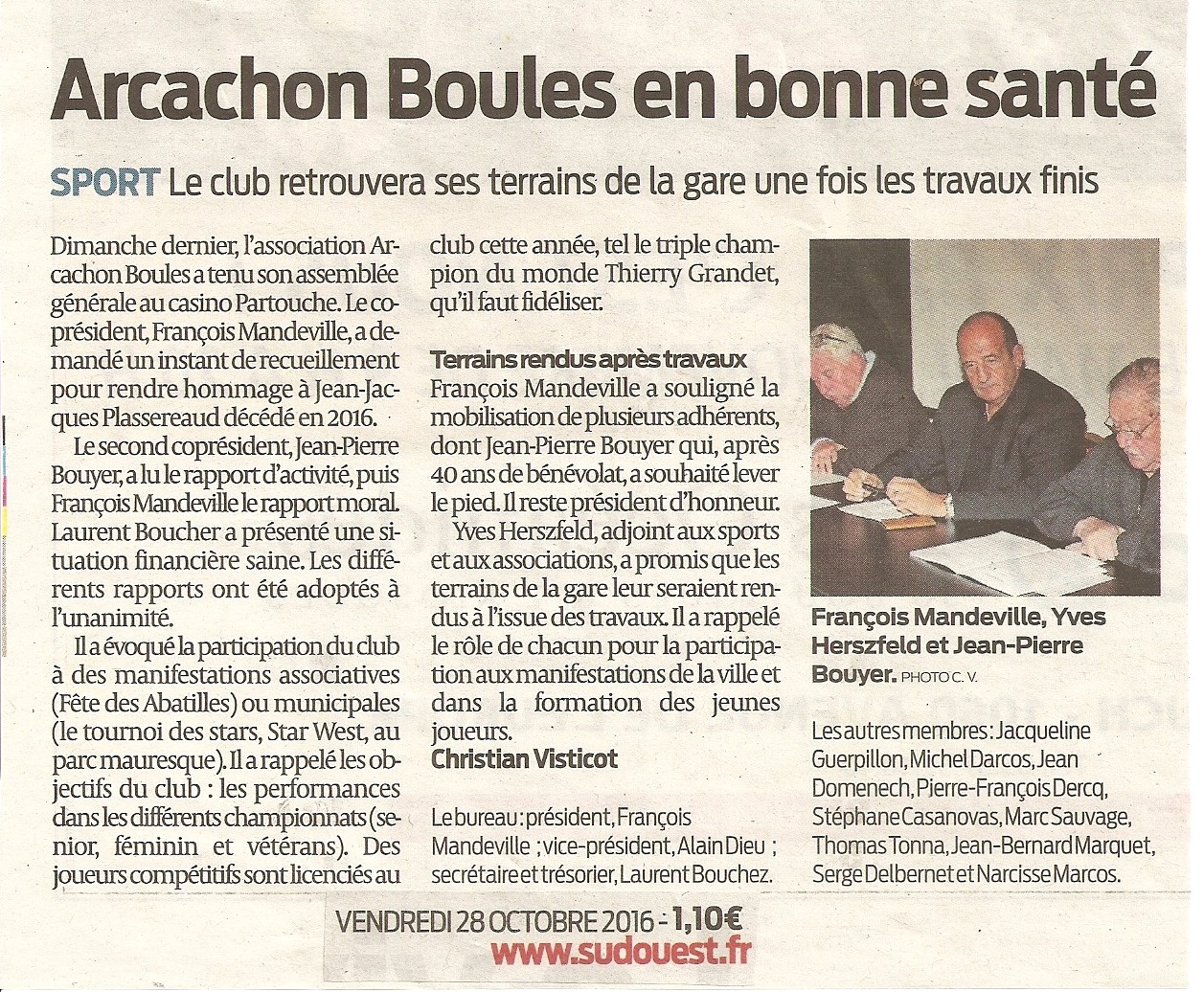 Assemblée générale 2016 Assemblée générale 2016